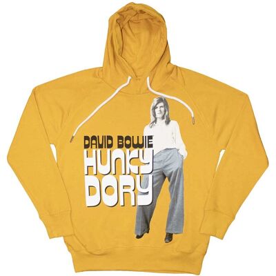 David Bowie Hunky Dory Sennapsgul 3XL Huvtröja David Bowie Hunky Dory Sennapsgul 3XL Huvtröja