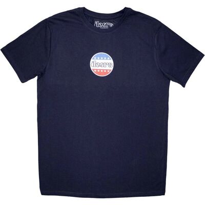 The Doors Navy Mini Stars Logo T-Shirt - T-Shirt The Doors Navy Mini Stars Logo T-Shirt - T-Shirt