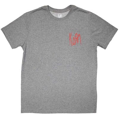 Korn L Unisex Grå Mini Röd Logga T-Shirt Korn L Unisex Grå Mini Röd Logga T-Shirt