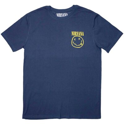 Nirvana Mini Grunge Face Logo T Shirt - T-Shirt Nirvana Mini Grunge Face Logo T Shirt - T-Shirt