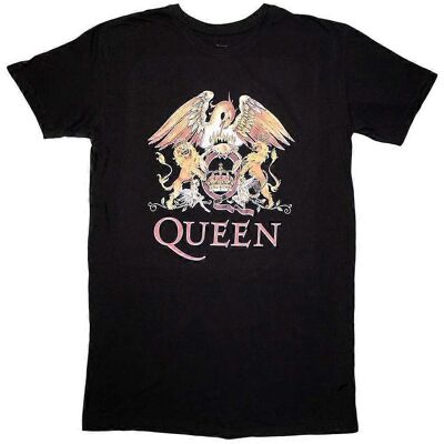 Queen Classic Crest Band Logo T-Shirt Klänning - T-Shirt Klänning Queen Classic Crest Band Logo T-Shirt Klänning - T-Shirt Klänning