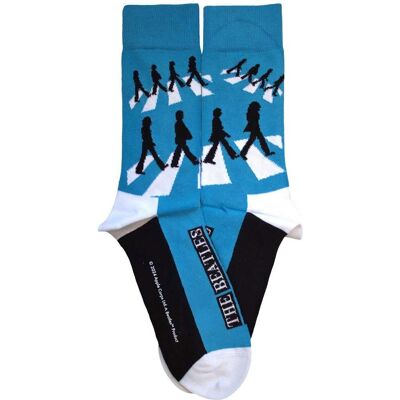 Chaussettes The Beatles Abbey Road Silhouettes Repeat Bleues - Publicité Chaussettes The Beatles Abbey Road Silhouettes Repeat Bleues - Publicité
