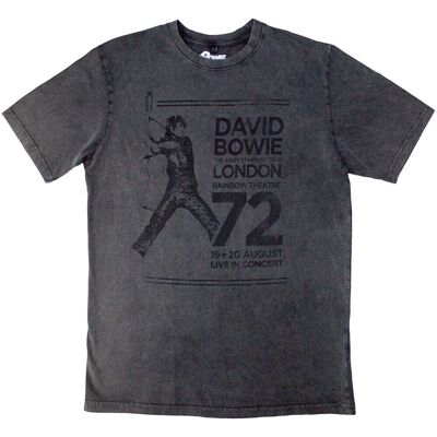David Bowie Rainbow Theatre Charcoal XXL - T-Shirt David Bowie Rainbow Theatre Charcoal XXL - T-Shirt