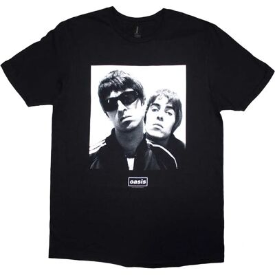 Oasis Noel & Liam Kvadratfoto Svart M T-shirt - Unisex, Högkvalitativ Bomull Oasis Noel & Liam Kvadratfoto Svart M T-shirt - Unisex, Högkvalitativ Bomull