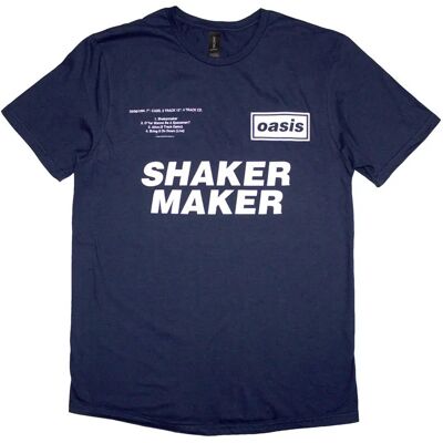 Oasis X-Large Marinblå Shakermaker T-shirt - T-shirt Oasis X-Large Marinblå Shakermaker T-shirt - T-shirt