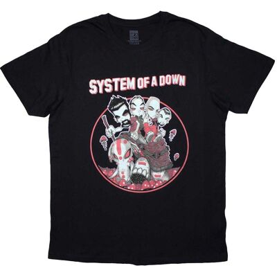 T-Shirt Unisexe System Of A Down Mushroom People Noir L - Publicité T-Shirt Unisexe System Of A Down Mushroom People Noir L - Publicité