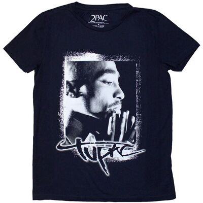 Tupac Navy XXL Women T-Shirt Tupac Navy XXL Women T-Shirt