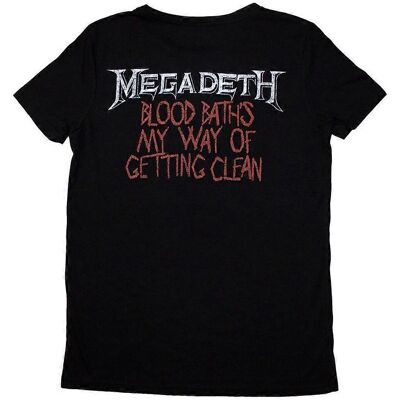 Megadeth Blood Bath Black Ladies T-Shirt - T-Shirt Megadeth Blood Bath Black Ladies T-Shirt - T-Shirt