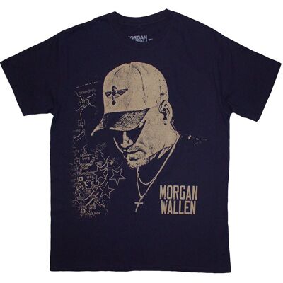 Morgan Wallen Cap Logo T Shirt - T-Shirt Morgan Wallen Cap Logo T Shirt - T-Shirt