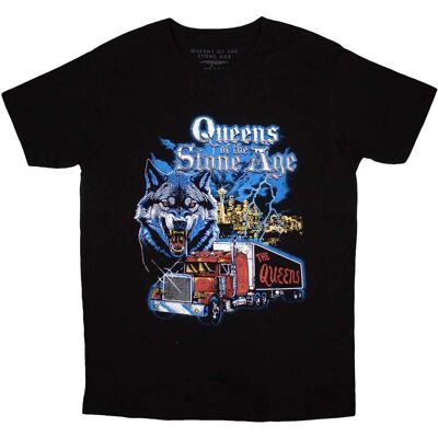 Queens Of The Stone Age Stor Svart Unisex T-Shirt - T-Shirt Queens Of The Stone Age Stor Svart Unisex T-Shirt - T-Shirt