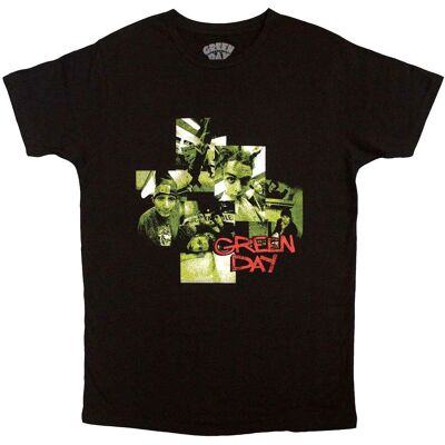 Green Day Svart T-shirt - Fotomontage - T-Shirt Green Day Svart T-shirt - Fotomontage - T-Shirt