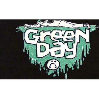 Green Day Sad Face Band Logo T-Shirt - T-Shirt Green Day Sad Face Band Logo T-Shirt - T-Shirt