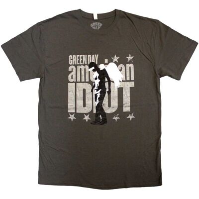 Green Day American Idiot Angel T-shirt Kullgrå XXL Green Day American Idiot Angel T-shirt Kullgrå XXL