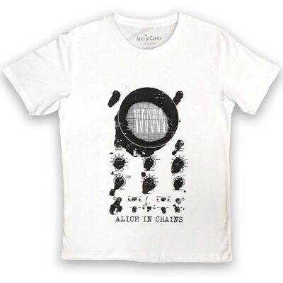 T-Shirt Blanc Alice In Chains Logo de l'Oscilloscope - T-Shirt - Publicité T-Shirt Blanc Alice In Chains Logo de l'Oscilloscope - T-Shirt - Publicité