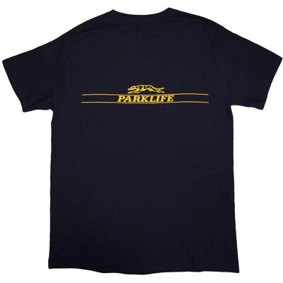 Blur: Unisex Marinblå T-Shirt - Parklife Back - T-Shirt Blur: Unisex Marinblå T-Shirt - Parklife Back - T-Shirt