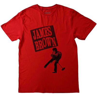 James Brown James Halftone T-Shirt - Unisex Red XL James Brown James Halftone T-Shirt - Unisex Red XL