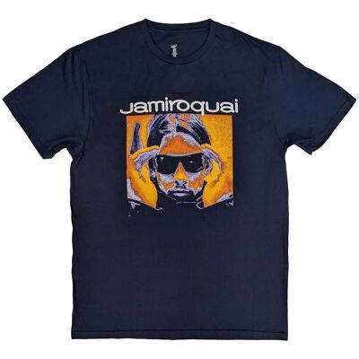 Jamiroquai Modell Marinblå Orange Glow T-shirt Jamiroquai Modell Marinblå Orange Glow T-shirt
