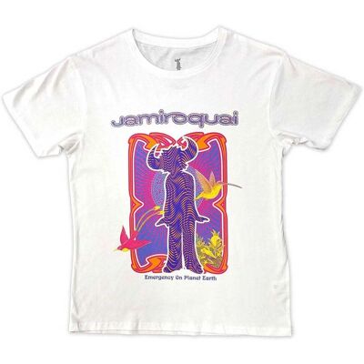 Jamiroquai Nödlogga T-Shirt Vit S - T-Shirt Jamiroquai Nödlogga T-Shirt Vit S - T-Shirt