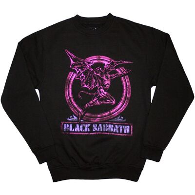 Black Sabbath Neon Pink Henry Oversized Tröja - Tröja Black Sabbath Neon Pink Henry Oversized Tröja - Tröja
