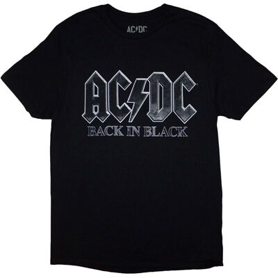 AC/DC Back In Black PWR UP EU Tour 24 T-Shirt - Unisex Svart AC/DC Back In Black PWR UP EU Tour 24 T-Shirt - Unisex Svart