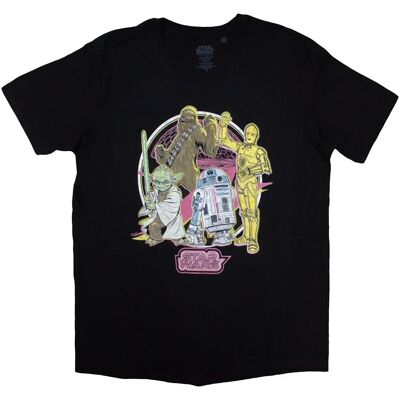 Star Wars Neon T-Shirt - Unisex Svart S Star Wars Neon T-Shirt - Unisex Svart S
