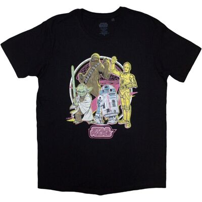 Star Wars Svart Neon T-Shirt - T-Shirt Star Wars Svart Neon T-Shirt - T-Shirt