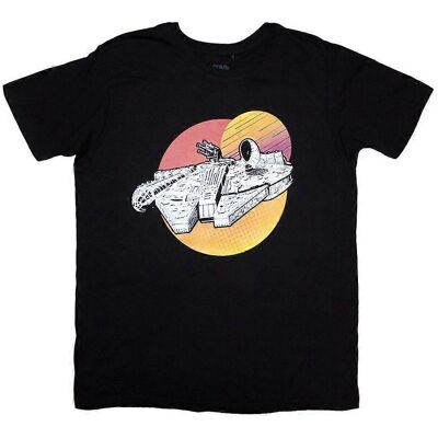 Star Wars Millennium Falcon Twin Suns Svart T-Shirt Star Wars Millennium Falcon Twin Suns Svart T-Shirt