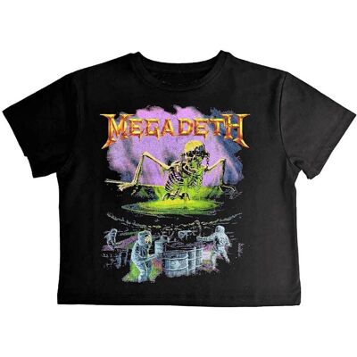 Megadeth Smutsig svart XL Crop Top - Bandlogga Megadeth Smutsig svart XL Crop Top - Bandlogga