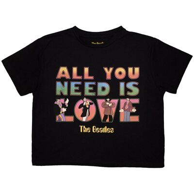 The Beatles Gult U-båt Crop Top - T-Shirt The Beatles Gult U-båt Crop Top - T-Shirt