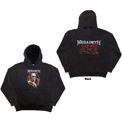 Megadeth Blood Bath Pullover - Huvtröja - Mörkgrå - Unisex Megadeth Blood Bath Pullover - Huvtröja - Mörkgrå - Unisex