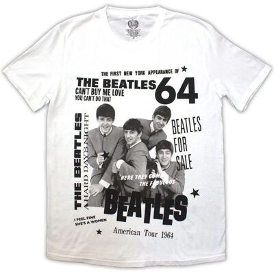 The Beatles White 1964 T-Shirt - Unisex The Beatles White 1964 T-Shirt - Unisex