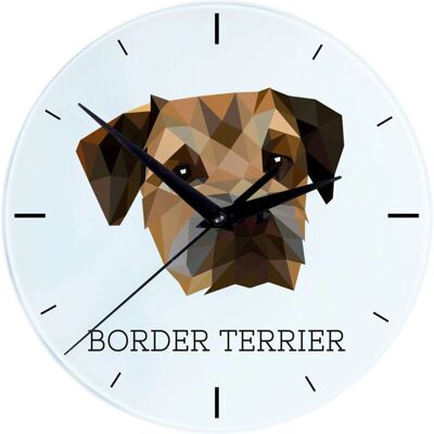 Art-Dog - Border Terrier - Horloge murale - Publicité Art-Dog - Border Terrier - Horloge murale - Publicité