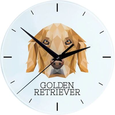 Art-Dog - Golden Retriever - Geom dog - 20 cm - Horloge murale - Publicité Art-Dog - Golden Retriever - Geom dog - 20 cm - Horloge murale - Publicité