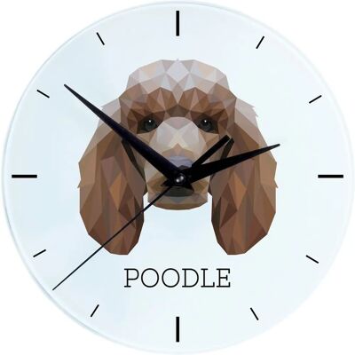 Art-Dog - Caniche - 20 cm - Wall clock - Publicité Art-Dog - Caniche - 20 cm - Wall clock - Publicité