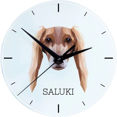 Art-Dog - Galgo persa, Saluki - Chien géométrique - Horloge murale - Publicité Art-Dog - Galgo persa, Saluki - Chien géométrique - Horloge murale - Publicité