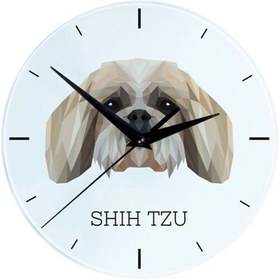 Art-Dog - Horloge géométrique chien - 20 cm - Horloge murale - Publicité Art-Dog - Horloge géométrique chien - 20 cm - Horloge murale - Publicité