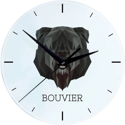Horloge Murale Art-Dog Bouvier des Flandres - Chien Géométrique - 20-30cm - Publicité Horloge Murale Art-Dog Bouvier des Flandres - Chien Géométrique - 20-30cm - Publicité