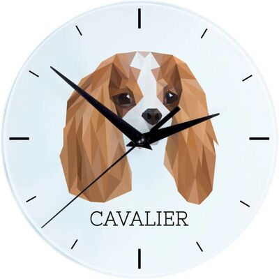 Art-Dog - Cavalier King Charles Spaniel - Horloge murale - Publicité Art-Dog - Cavalier King Charles Spaniel - Horloge murale - Publicité