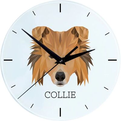 Art-Dog - Horloge géométrique pour chien - Photo de chien - Diamètre 20 cm - Horloge - Publicité Art-Dog - Horloge géométrique pour chien - Photo de chien - Diamètre 20 cm - Horloge - Publicité