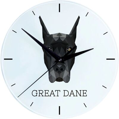 Art-Dog - Geometric Dog Clock - Taille 20 cm - Wall Clock - Publicité Art-Dog - Geometric Dog Clock - Taille 20 cm - Wall Clock - Publicité
