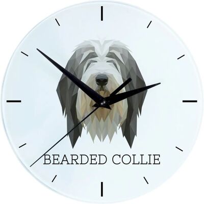 Art-Dog - Collie Géométrique Horloge Murale - Clock - Publicité Art-Dog - Collie Géométrique Horloge Murale - Clock - Publicité