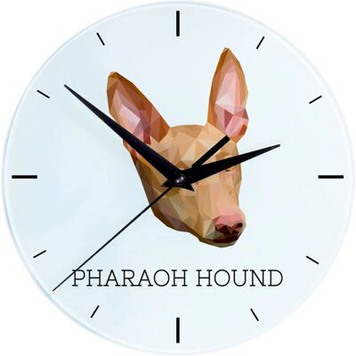 Art-Dog Pharaoh Hound / Maltese Greyhound - diamètre 20 cm - motif géométrique de chien - inscription photo - horloge murale - Publicité Art-Dog Pharaoh Hound / Maltese Greyhound - diamètre 20 cm - motif géométrique de chien - inscription photo - horloge murale - Publicité