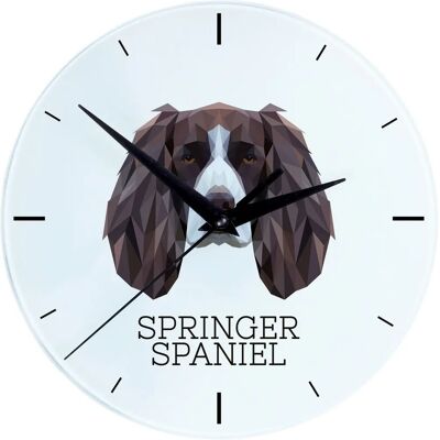 Art-Dog - Springer Spaniel English - 20 cm - Horloge murale - Publicité Art-Dog - Springer Spaniel English - 20 cm - Horloge murale - Publicité