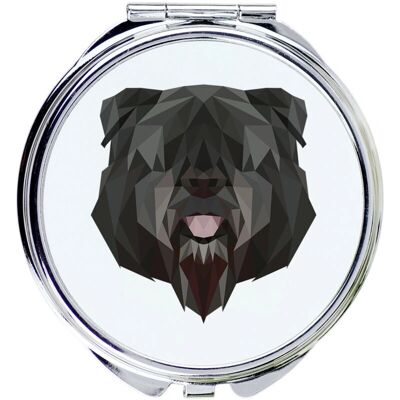 Art-Dog - Bouvier des Flandres Mirror - Géométrique - 7 cm - Publicité Art-Dog - Bouvier des Flandres Mirror - Géométrique - 7 cm - Publicité