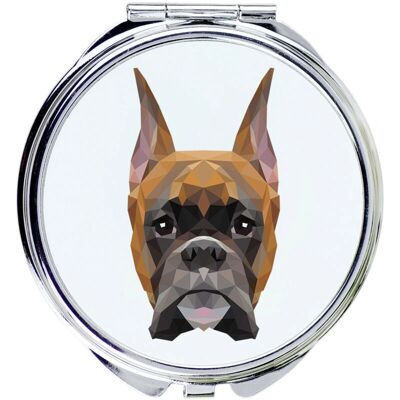 Art-Dog - Boxer - Miroir compact - Publicité Art-Dog - Boxer - Miroir compact - Publicité