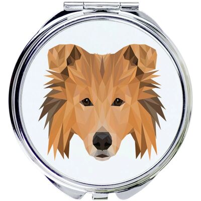 Art-Dog - Rough Collie - Geometryczny motyw - Lustro Art-Dog - Rough Collie - Geometryczny motyw - Lustro