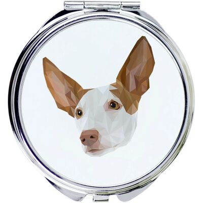 Art-Dog - Podenco di Ibiza geometry - 7 cm diamètre - miroir - Publicité Art-Dog - Podenco di Ibiza geometry - 7 cm diamètre - miroir - Publicité