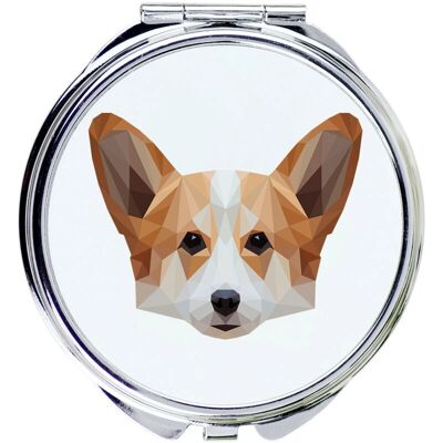 Art-Dog - Pembroke Welsh Corgi - Géométrique - Motif - Miroir - Publicité Art-Dog - Pembroke Welsh Corgi - Géométrique - Motif - Miroir - Publicité