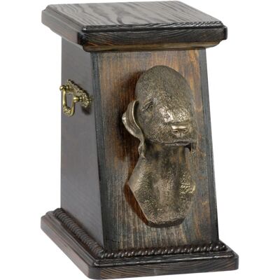 Art-Dog - Busto Bedlington Terrier - Madera de abedul - Urna Art-Dog - Busto Bedlington Terrier - Madera de abedul - Urna