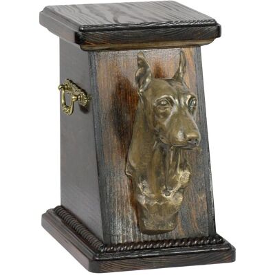 Art-Dog - Miniature Pinscher Bust Urn - drewno brzozowe - urna dla zwierząt Art-Dog - Miniature Pinscher Bust Urn - drewno brzozowe - urna dla zwierząt